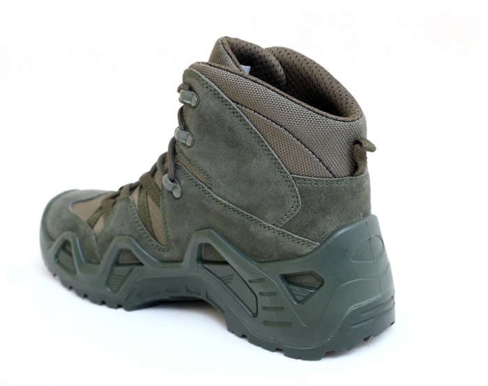 (AK) Anti-Slip Safety Breathable Shock-Absorbing Climbing Hiking Tactical Ankle Boots - Navy Green