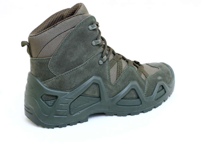 (AK) Anti-Slip Safety Breathable Shock-Absorbing Climbing Hiking Tactical Ankle Boots - Navy Green