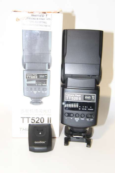 GODOX TT520 II Universal Hot Shoe Flash Speedlite for DSLR Cameras Canon Nikon Pentax Olympus