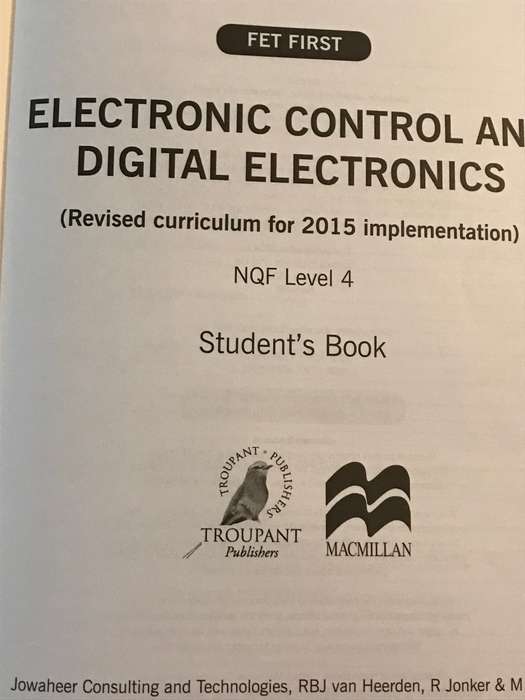 Electronic Control & Digital Electronics NQF4 - RBJ van Heerden (BOOK)
