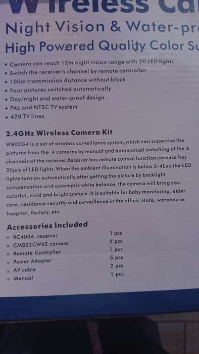 4 Wireless Security Camera Kit