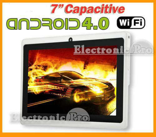 White 7"Google Android 4.0.3 Capacitive A13 1.5GHz 512MB 4GB MID Tablet Netbook