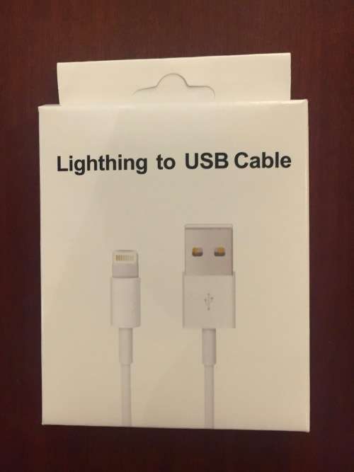 apple Lightning cable in original box