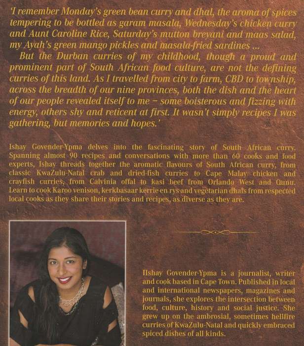 CURRY: STORIES & RECIPES ACROSS SOUTH AFRICA by Ishay Govender-Ypma
