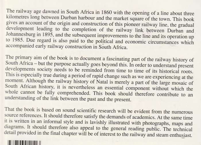 THE NATAL MAIN LINE STORY by Heinie Heydenrych & Bruno Martin