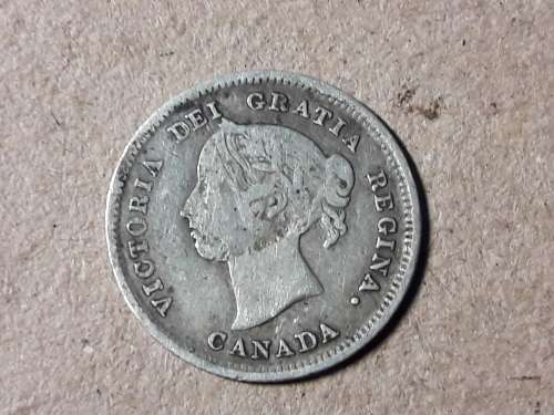 1885 CANADA  5 Cents - Victoria