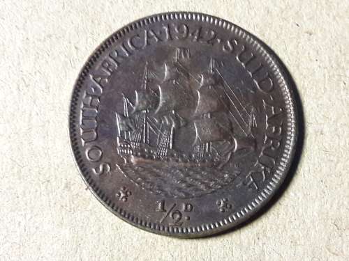1942 SA UNION HALF PENNY [UNC]