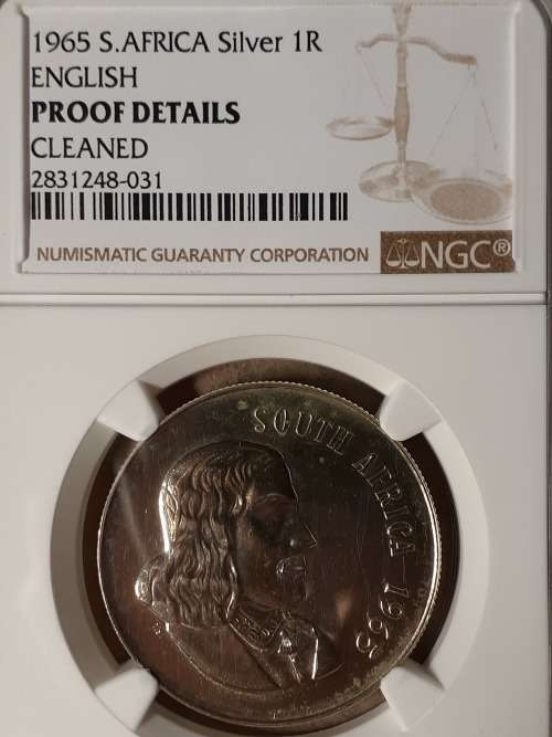 1965 RSA R1 SILVER ENGLISH NGC GRADED PF