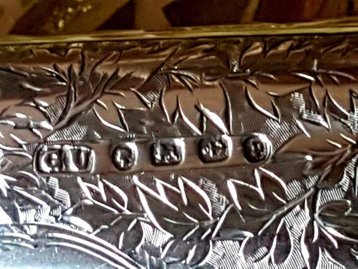 1889 BIRMINGHAM STERLING SILVER CIGAR HOLDER IN EXCELLENT CONDITION