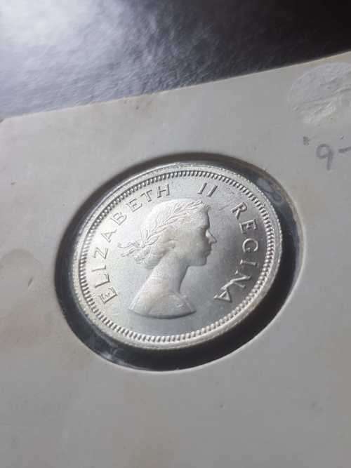 1958 SA UNION SILVER SHILLING [Mint State]