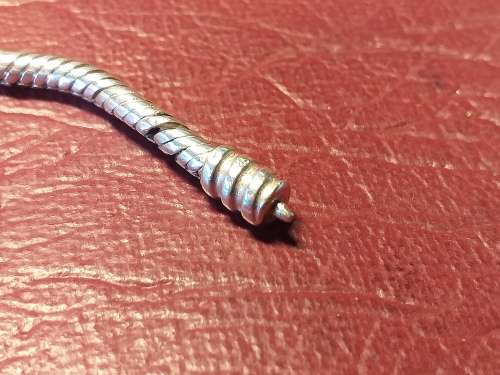 LOVELY GENUINE SOLID STERLING SILVER PANDORA BRACELET - [NEEDS REPAIR ON ONE END TO CLOSE IN CLASP]