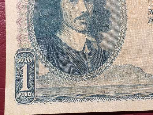 1959 SA RESERVE BANK ONE POUND NOTE - M.H. DE KOCK