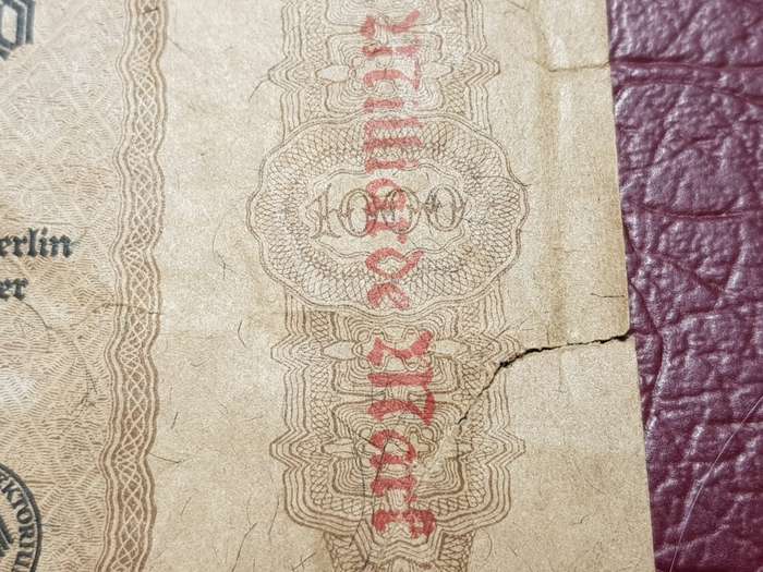 1922/1923 Germany 1 Milliarde Mark