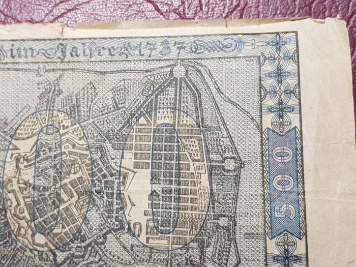 1922 Germany Berlin 500/1 MILLION Mark Overprint
