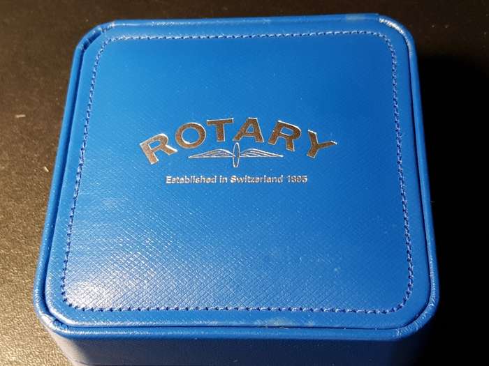 ROTARY POCKET WATCH IN ORIGINAL BOX IN EXCELENT WORKING CONDITION