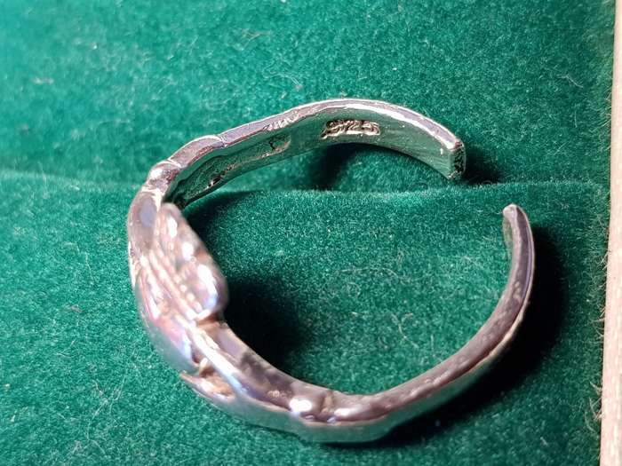 Lovely Genuine Solid Sterling Silver Toe Ring In Good Condition - [2,8 g]