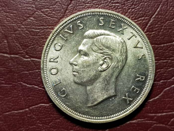 1952 SA Union Silver 5 Shilings