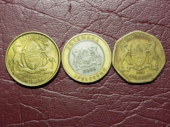 3 x Coins From Botswana - [Bid per coin to take all]