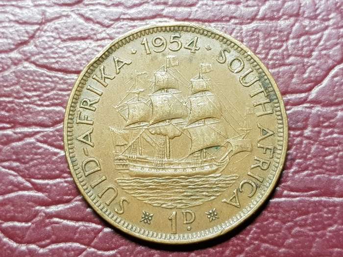 1954 SA Union 1 Penny