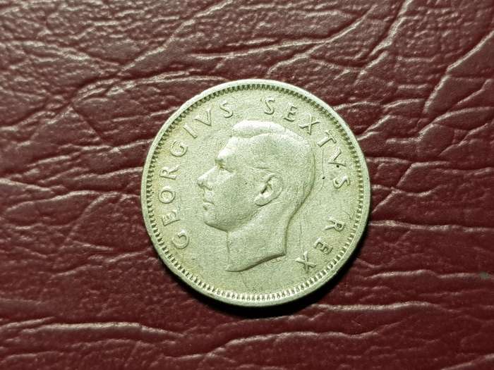 1950 SA Union Silver Shilling
