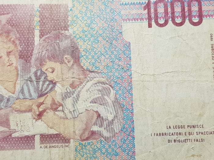 Italy 1000 Lire Montessori