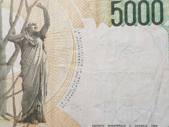 Italy 5000 Lire Bellini