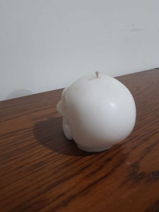 Skull Candle - White 10cm