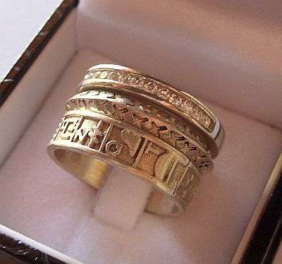 THREE STERLING SILVER RINGS - LOVELY VARIETY - ONE BID FOR ALL