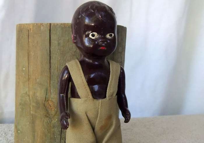HEY !! WHEN LAST DID YOU SEE THIS GUY ? MADE IN JOHANNESBURG ..1960`S OR 1970`S...CUTE AFRICANA !!