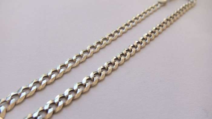 RARELY SEEN !! A STERLING SILVER DESIGNER CHAIN RING PLUS A STERLING SILVER BRACELET !! SWEET DEAL !