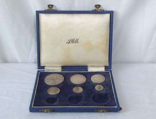PaperWave ONLY !!  INCOMPLETE 1948 UNION OF SOUTH AFRICA PROOF COIN SET - , LOTSA SILVER