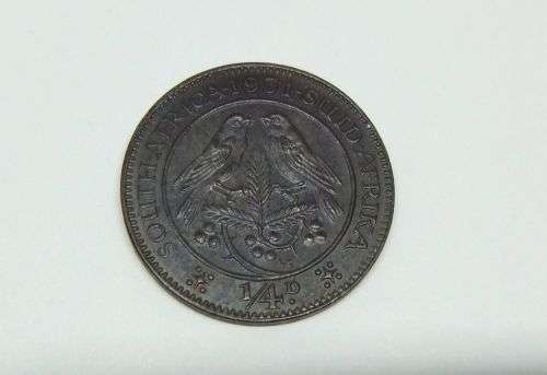 CONDITION !! A STUNNING RARE 1931 FARTHING SOUTH AFRICA / SUID AFRIKA !! MUST HAVE !! FREE COMBINING