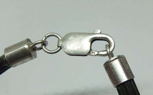 A VERY INTERESTING ELEPHANT HAIR BRACELET WITH STERLING SILVER CLASP AND ADORNMENTS !! CAPE TOWN !!