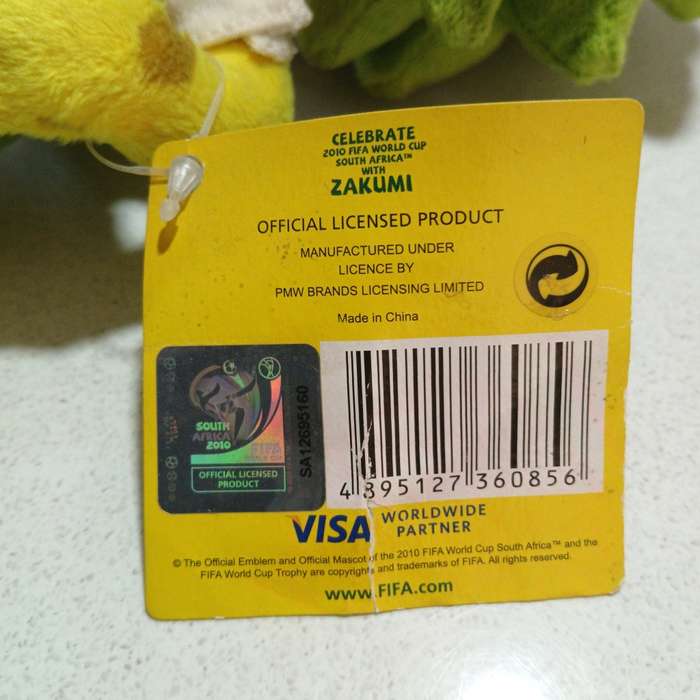 Zakumi, 2010 FIFA World Cup in South Africa mascot plush toy