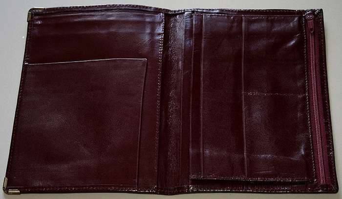 Genuine Cartier leather document holder