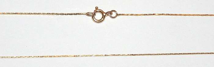 19.2k / 19.2ct Portuguese gold CHAIN: diamond-cut, 0.55mm wide, 45cm. Ready for you. Last one!