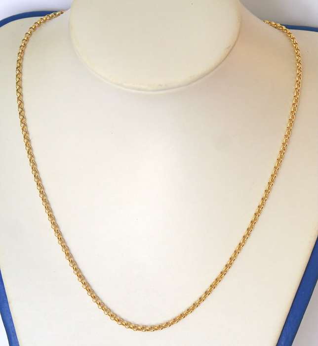 9k / 9ct gold Rolo / Belcher CHAIN: 2.5mm wide, 45cm