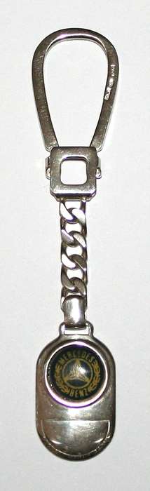 Merc / Mercedes Benz Key Ring: sterling silver. Ready for you. Last one!