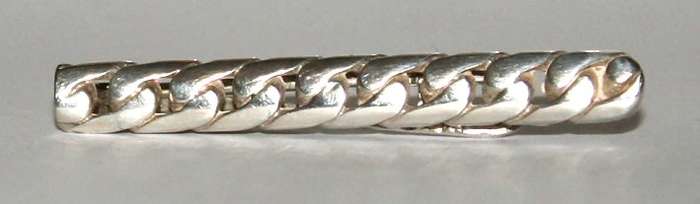 Tie Clip: links, sterling silver. Ready for you. Last one!