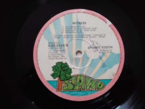 Spooky Tooth - Witnees -  ( Scarce 1973 SA released LP )