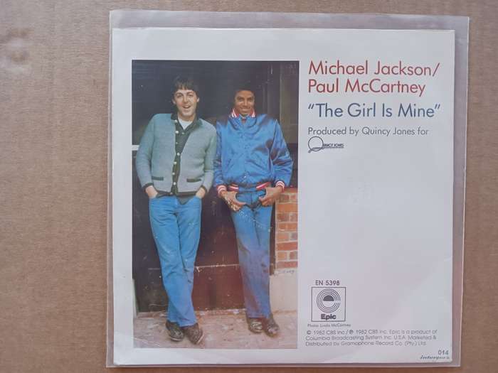 Michael Jackson / Paul McCartney - The Girl is Mine ( 1982 SA released 7` single )