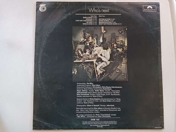 The Who - Who`s Next  ( scarce 1971 SA released LP )