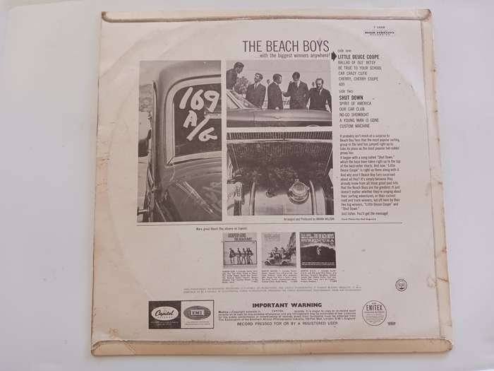 The Beach Boys - Little Deuce Coupe  ( scarce 1963 SA  released LP )