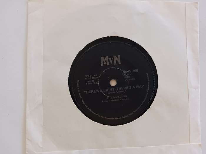 The Invaders - There`s A light,There`s A Way / Astral 11  ( scares 1970 SA released 7 single )