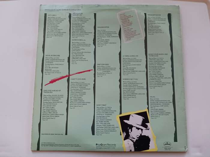 J.J. Cale - Grasshopper   ( 1982 US released LP )