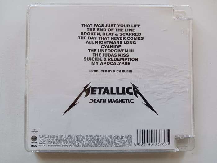 Metallica - Death Magnetic  ( 2008 SA released CD  )