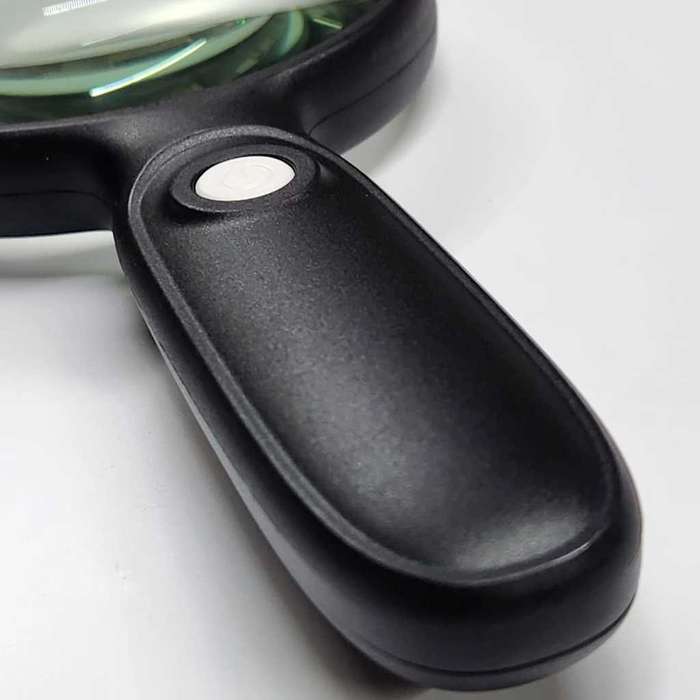 Magnifier handheld 90mm With dual LED Sleek Round Designe