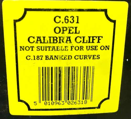 VINTAGE SCALEXTRIC C631 OPEL CALIBRA CLIFF LIVERY - BOXED