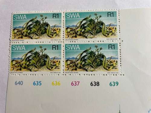 SACC 265 Control block of 4 R1 stamps