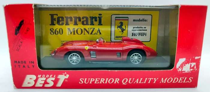 **BOXED** 1/43 Best Model Ferrari 860 Monza Prova 1956